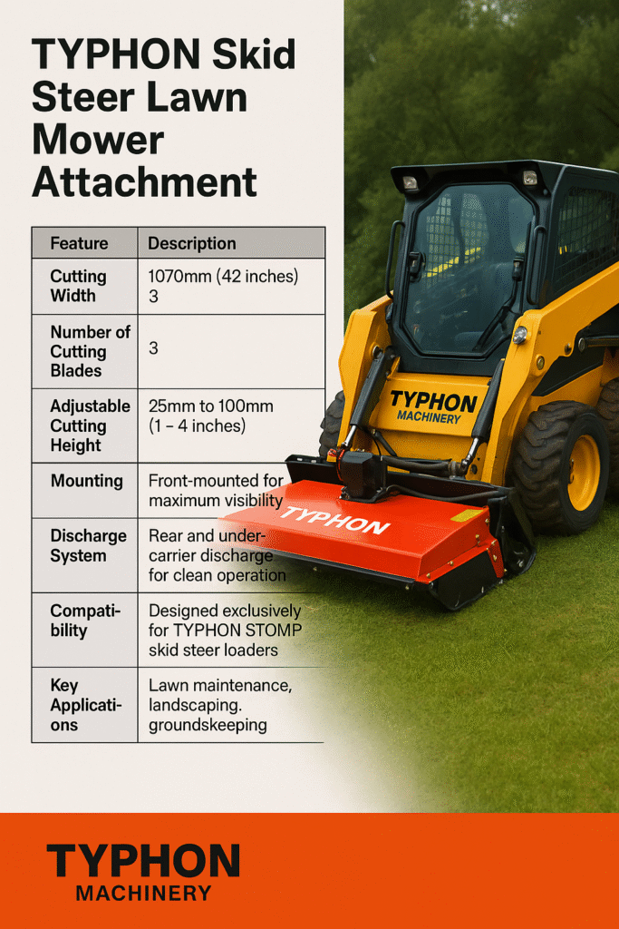 TYPHON Skid Steer Lawn Mower 