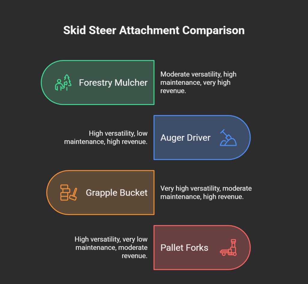 Profitable Skid Steer Attachment - Profit Comparison - visual selection - Skidsteer Loader Profitable Skid Steer Attachment - Profit Comparison - visual selection