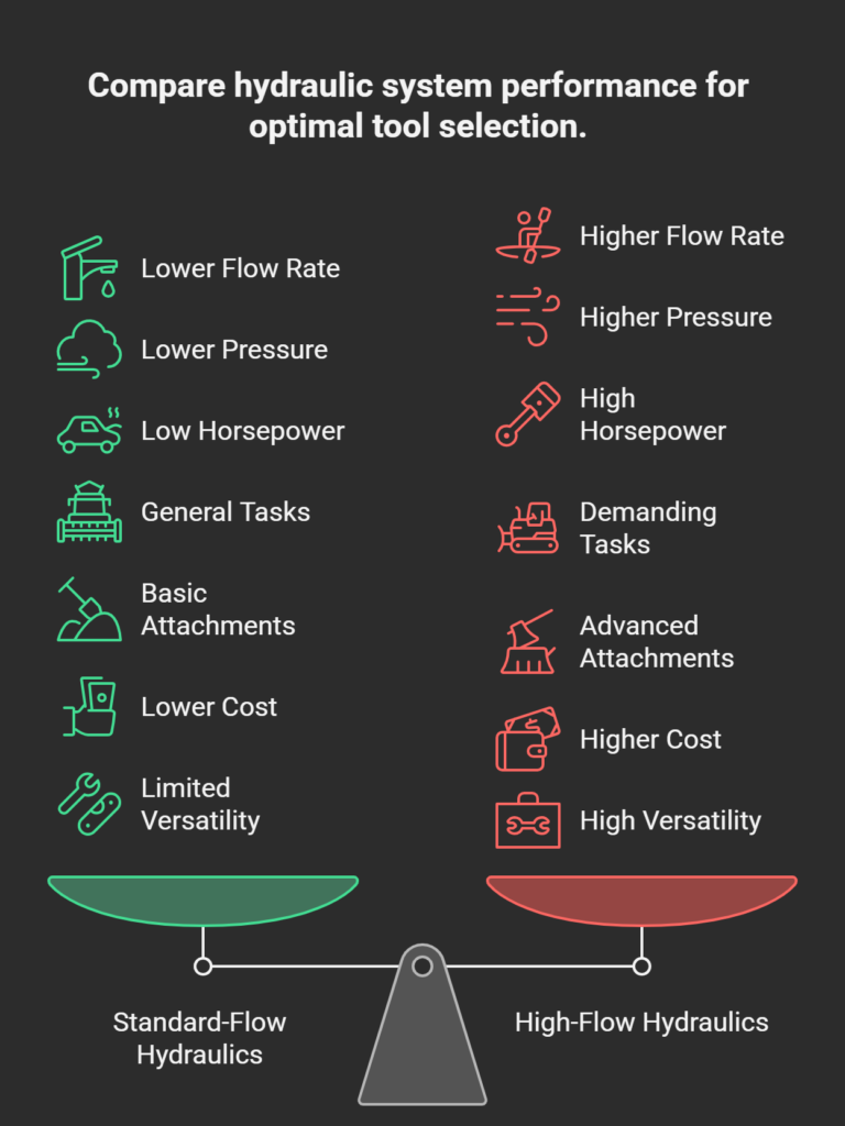 High-Flow vs Standard-Flow Skid Steer - Skidsteer Loader High-Flow vs. Standard-Flow Skid Steer