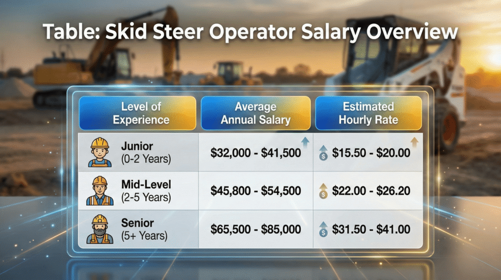 Skid Steer Operator Salary Overview - Skidsteer Loader Skid Steer Operator Salary Overview