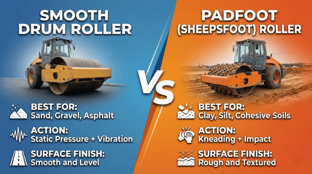 Skid Steer Soil Compaction with Roller Comparison