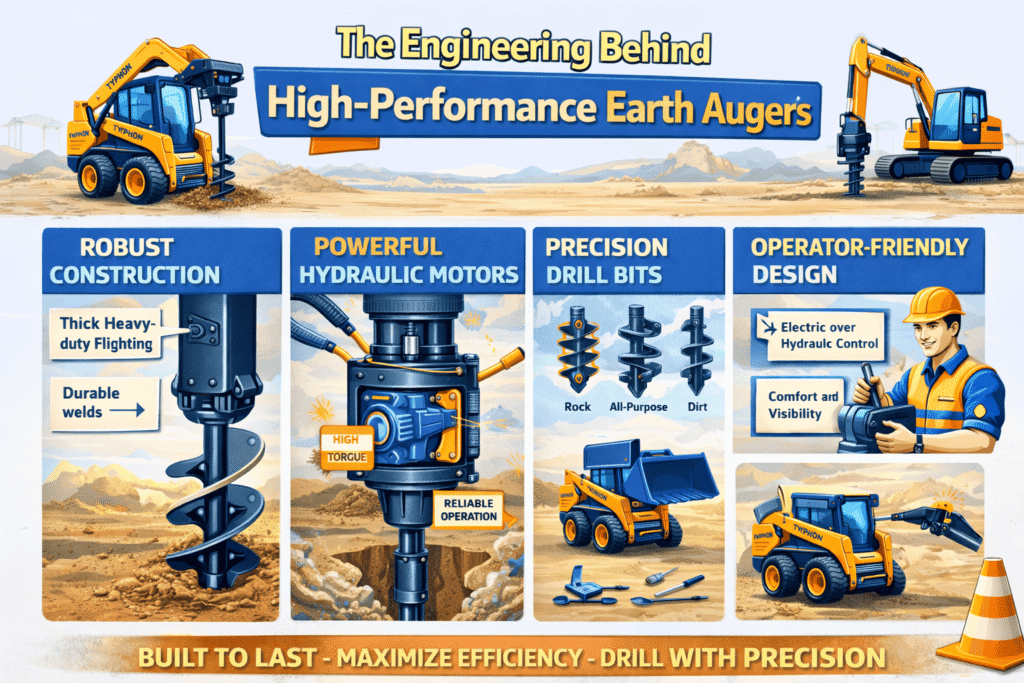 The Engineering Behind High-Performance Earth Augers - Skidsteer Loader The Engineering Behind High-Performance Earth Augers