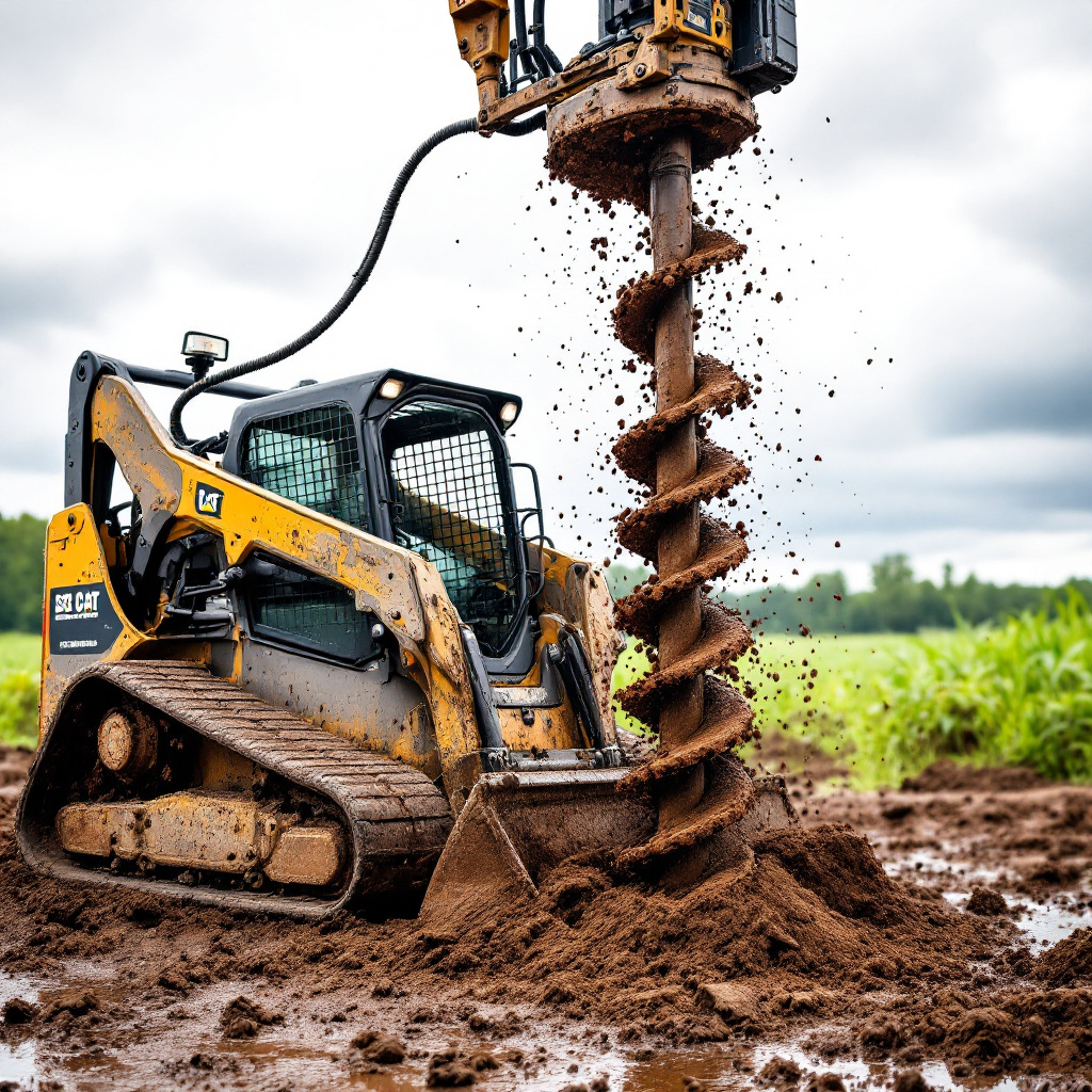 Auger in Wet Soil