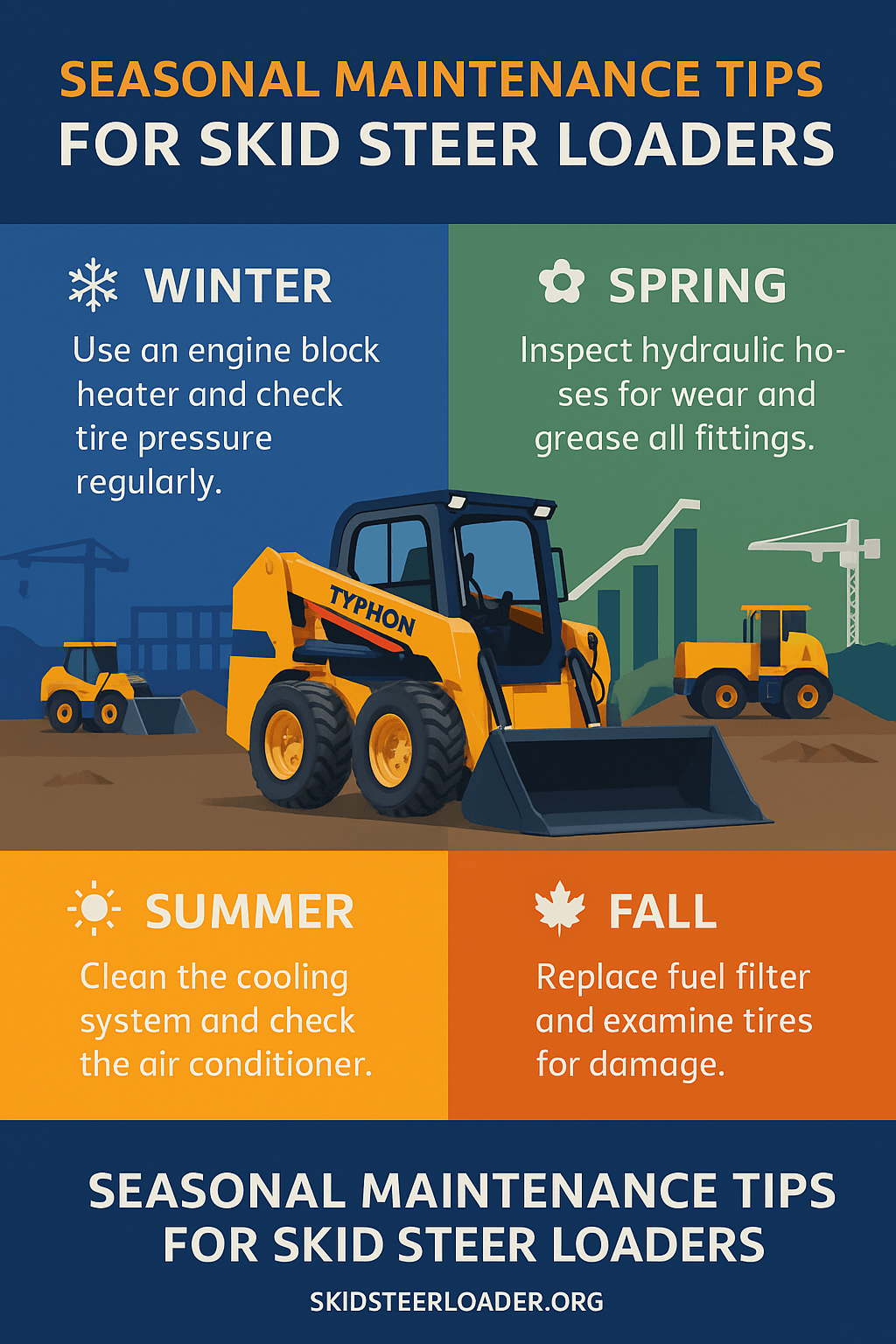 Seasonal Maintenance Tips for Skid Steer Loaders