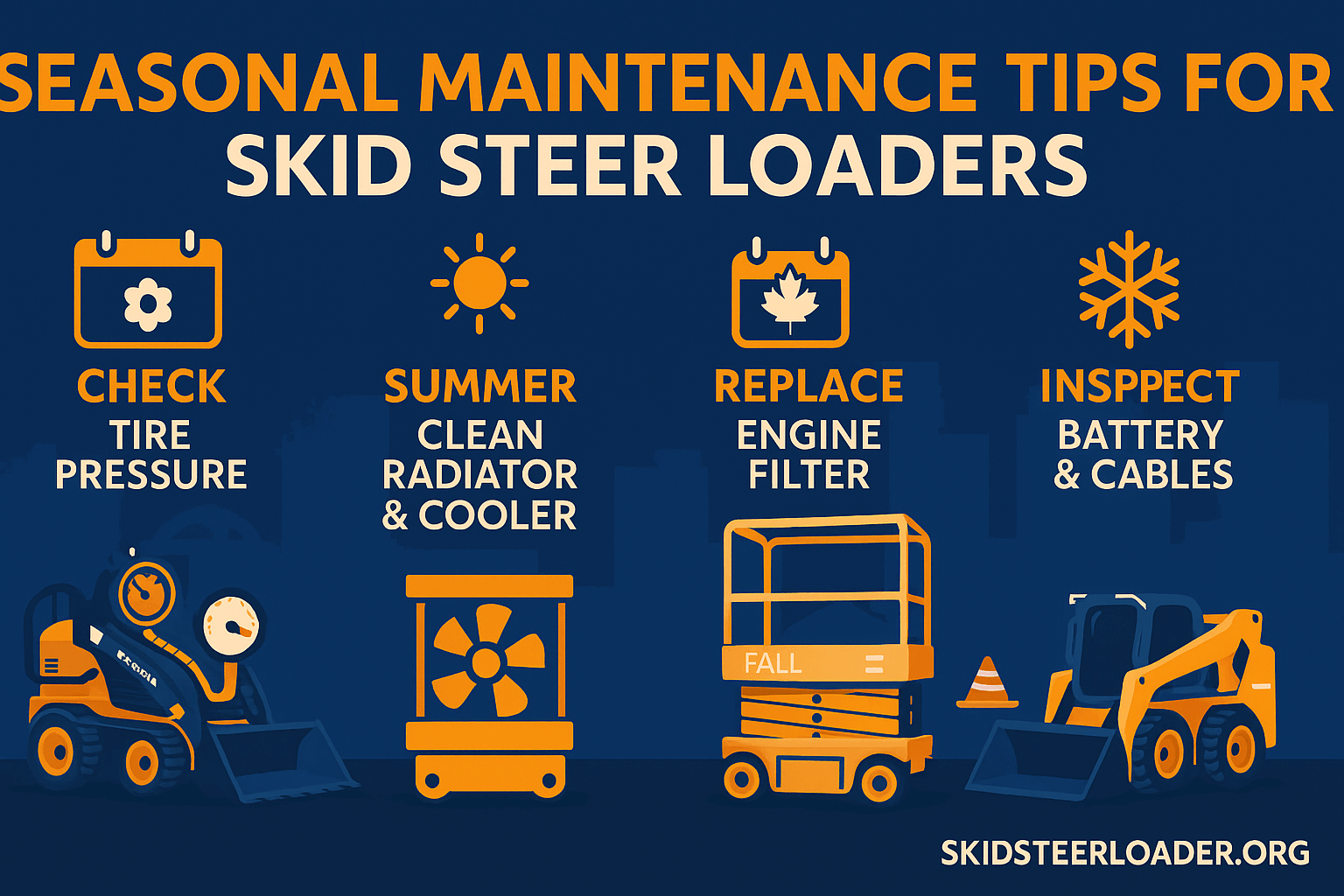 Seasonal Maintenance Tips for Skid Steer Loaders