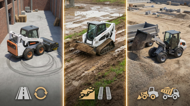 Skid Steer vs Compact Wheel Loader vs Compact Track Loader