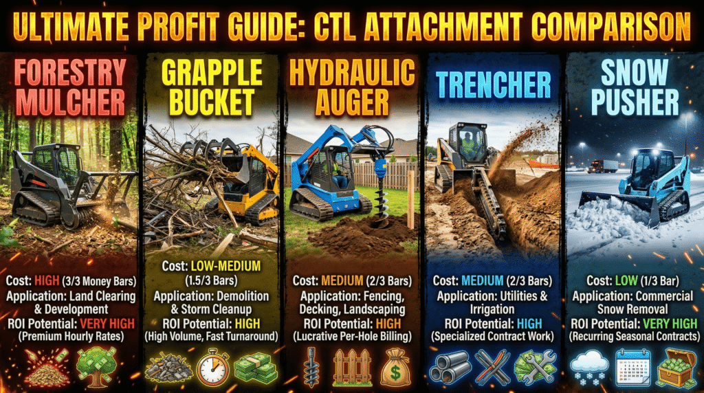 Most Profitable Skid Steer Attachments comparison - Skidsteer Loader Most Profitable Skid Steer Attachments comparison