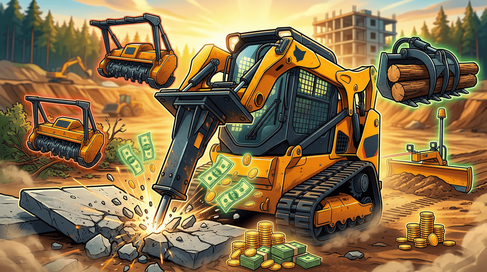Most Profitable Skid Steer Attachments