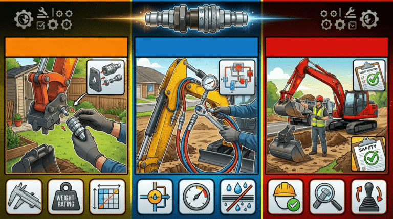 Retrofitting Attachments Fitment Hydraulics and Safety Checks - Skidsteer Loader Retrofitting Attachments Fitment, Hydraulics, and Safety Checks