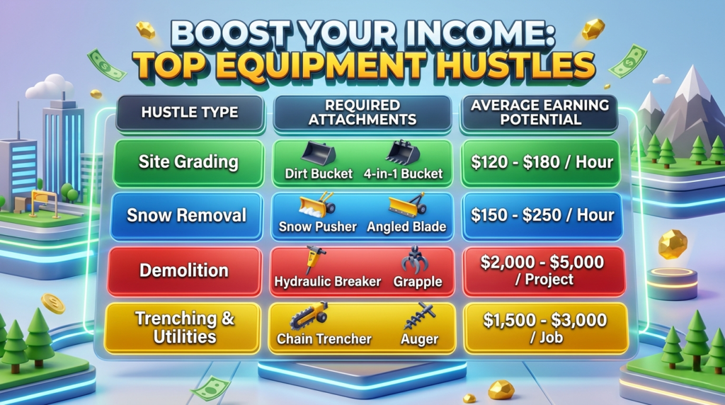 Make Money with a Skid Steer Table
