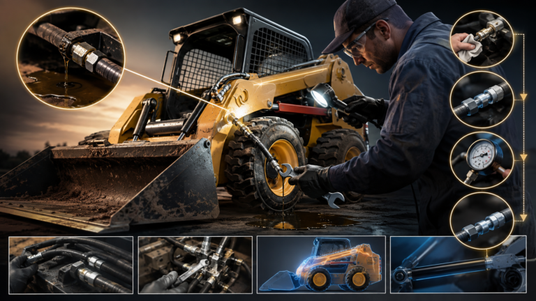 Skid Steer Hydraulic Leaks