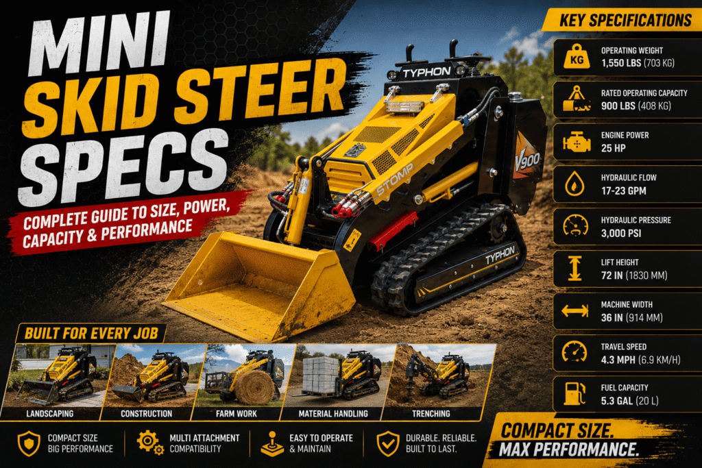 Mini Skid Steer Specs