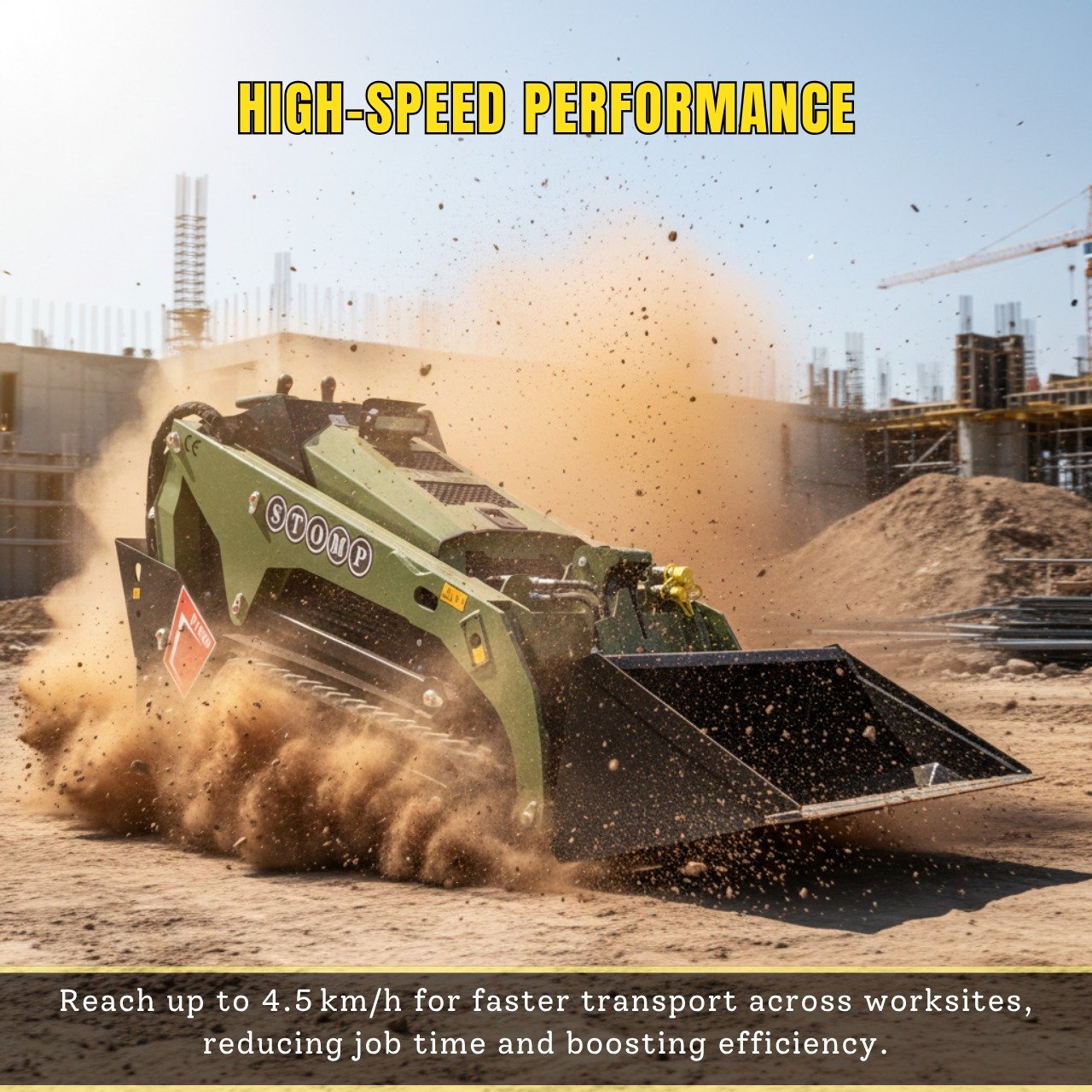 TYPHON Stomp V1000 24HP Kubota D1105 Water Cooled Diesel Skid Steer Pilot Control - Image 19